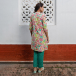 Pure Cotton Floral Printed A-Line Tunic